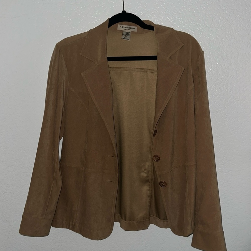 faux suede jacket